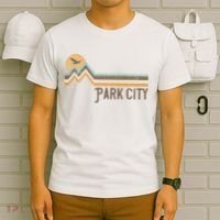 Park City Utah 70S 80S Retro Style Vintage Distressed Gift T-Shirt thumb 6