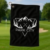 Park City Utah Cool Park City Golf Towel thumb 1
