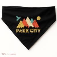 Park City Utah Retro USA-Made Doggie Bandana thumb 0