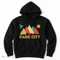 Park City Utah Retro Hoodie thumb 0