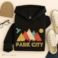 Park City Utah Retro Hoodie thumb 4