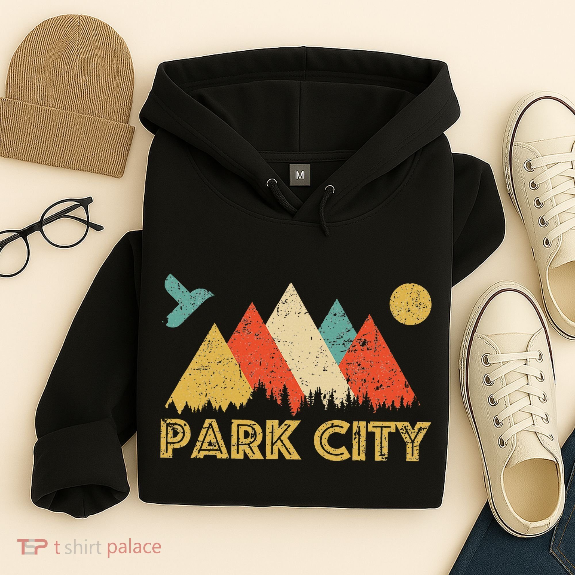 Park City Utah Retro Hoodie