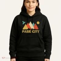 Park City Utah Retro Hoodie thumb 5