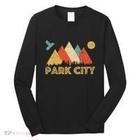 Park City Utah Retro Long Sleeve Shirt thumb 0