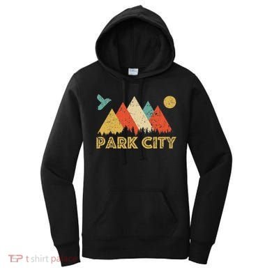 Park City Utah Retro Women's Hoodie
