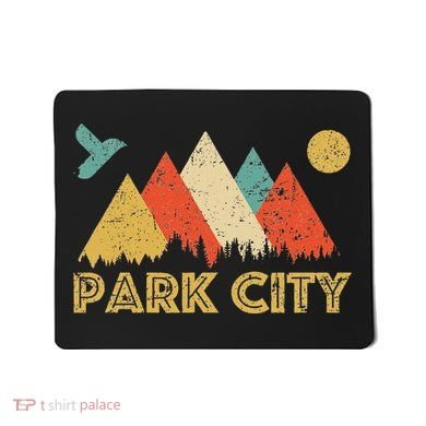Park City Utah Retro Mousepad