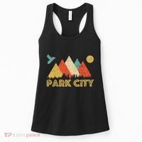 Park City Utah Retro Women's Tank Top thumb 0