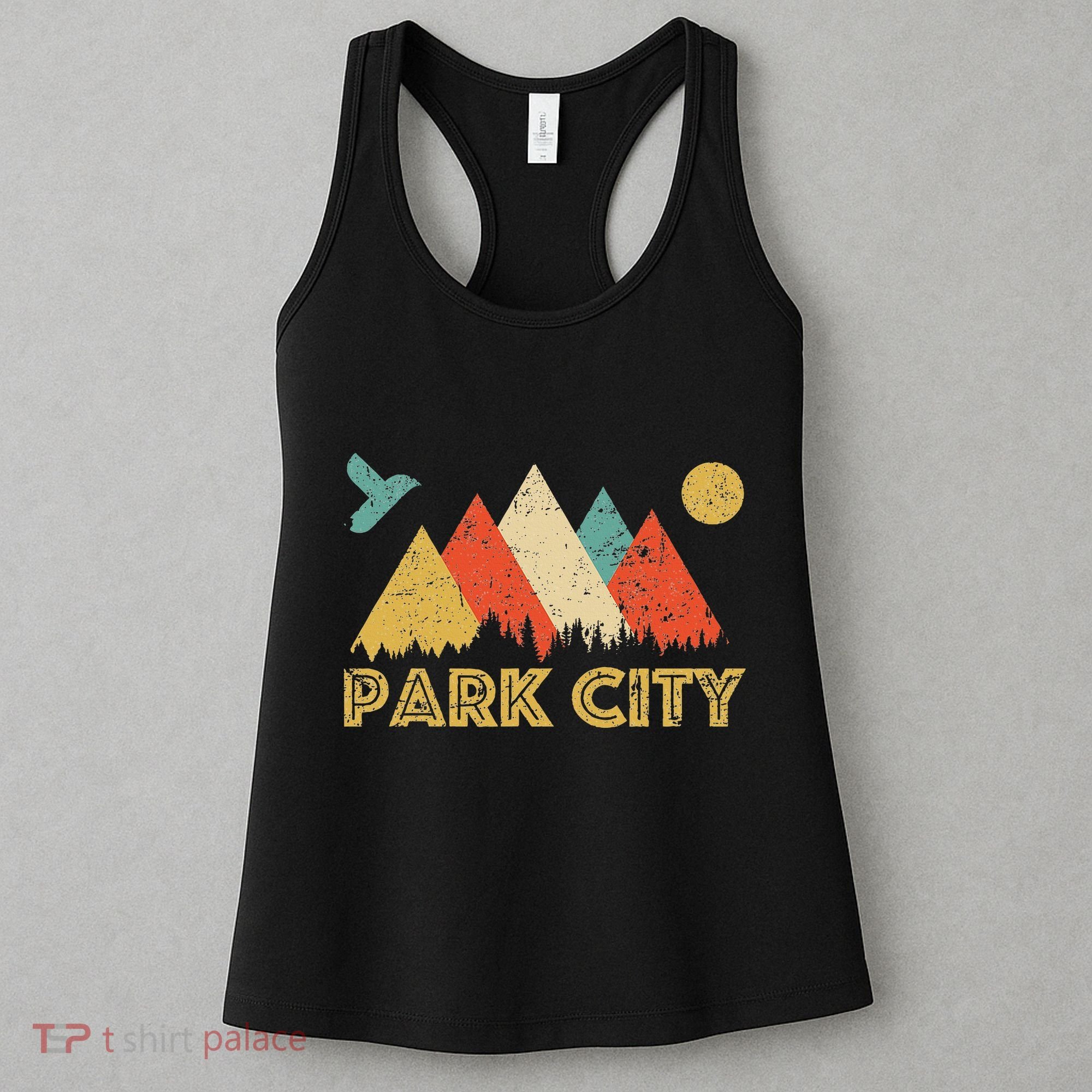 Park City Utah Retro Women's Tank Top