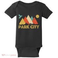 Park City Utah Retro Baby Bodysuit thumb 0