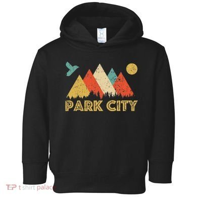 Park City Utah Retro Toddler Hoodie