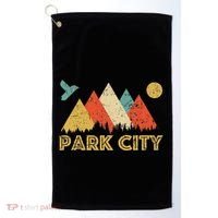 Park City Utah Retro Golf Towel thumb 0