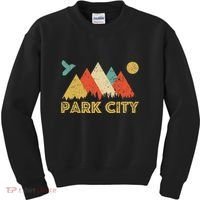 Park City Utah Retro Kids Sweatshirt thumb 0