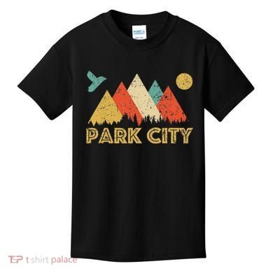 Park City Utah Retro Kids T-Shirt