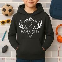 Park City Utah Awesome Mountain Souvenir Kids Hoodie thumb 2