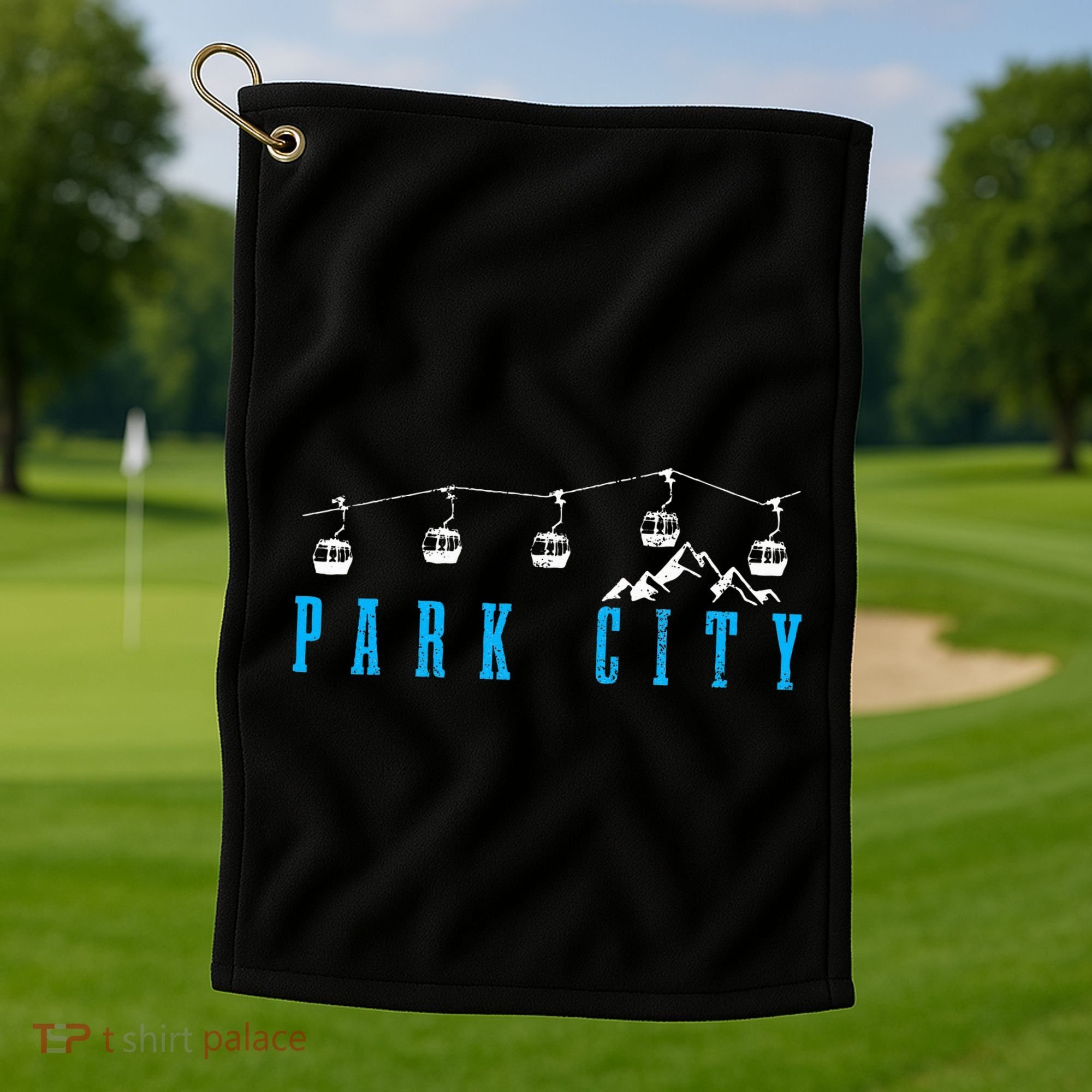 Park City Utah Ski Snowboard Winter Sports Golf Towel