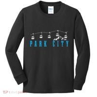 Park City Utah Ski Snowboard Winter Sports Kids Long Sleeve Shirt thumb 0