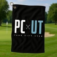 Park City Utah Golf Towel thumb 1