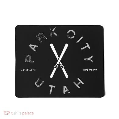 Park City Utah Graphic Vintage Retro Ski Mousepad