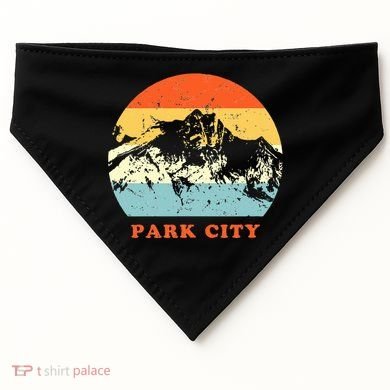 Park City Utah Vintage USA-Made Doggie Bandana