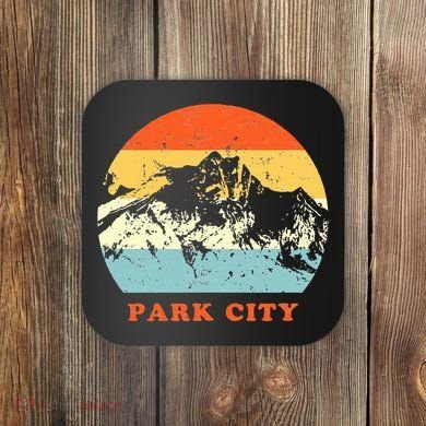 Park City Utah Vintage Coaster