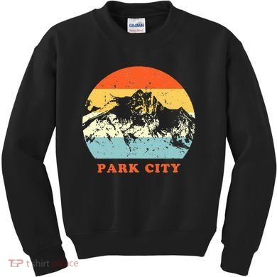 Park City Utah Vintage Kids Sweatshirt
