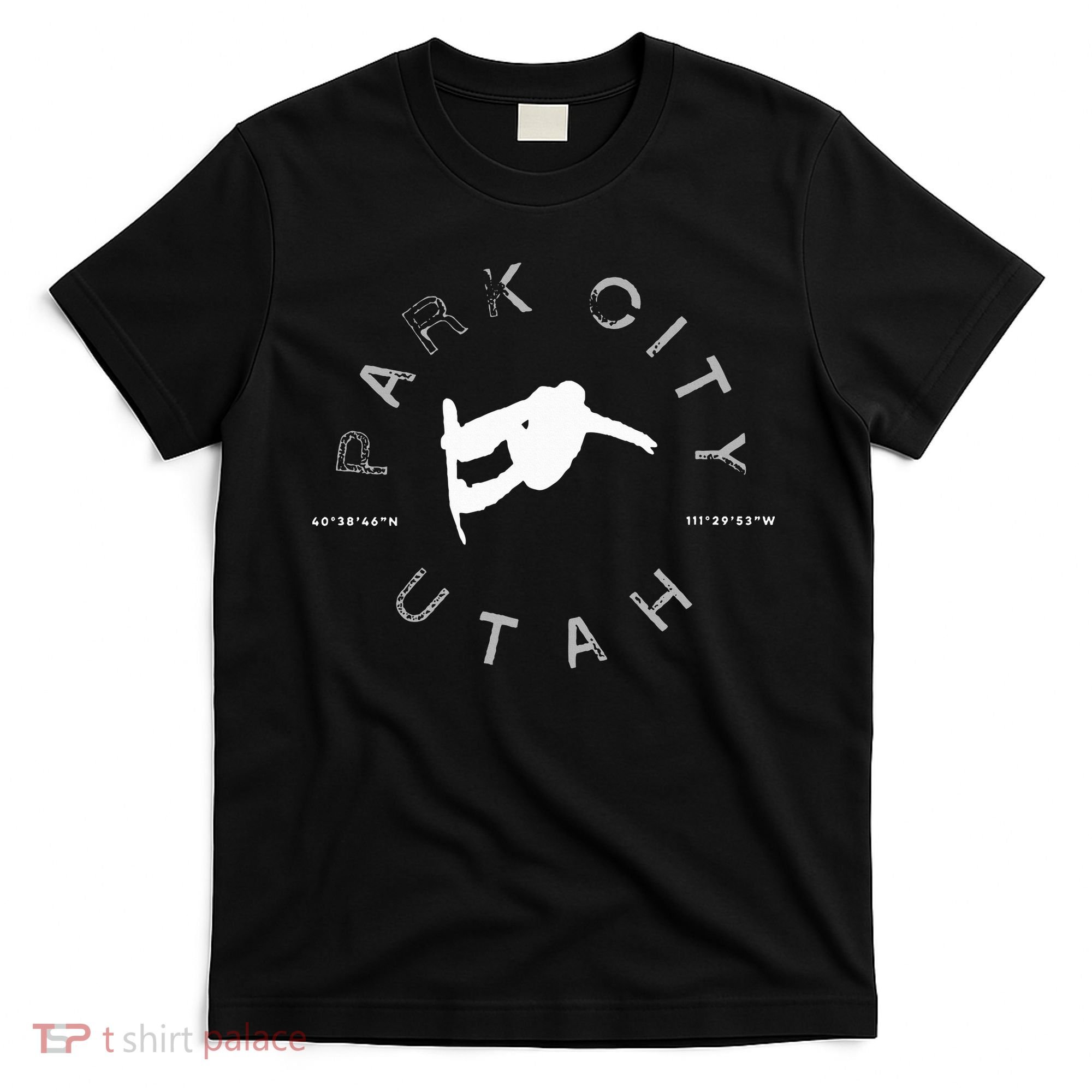 Park City Utah Graphic Vintage Retro Snowboarding T-Shirt