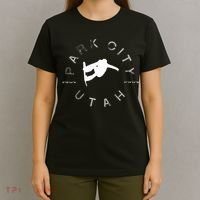 Park City Utah Graphic Vintage Retro Snowboarding T-Shirt thumb 4