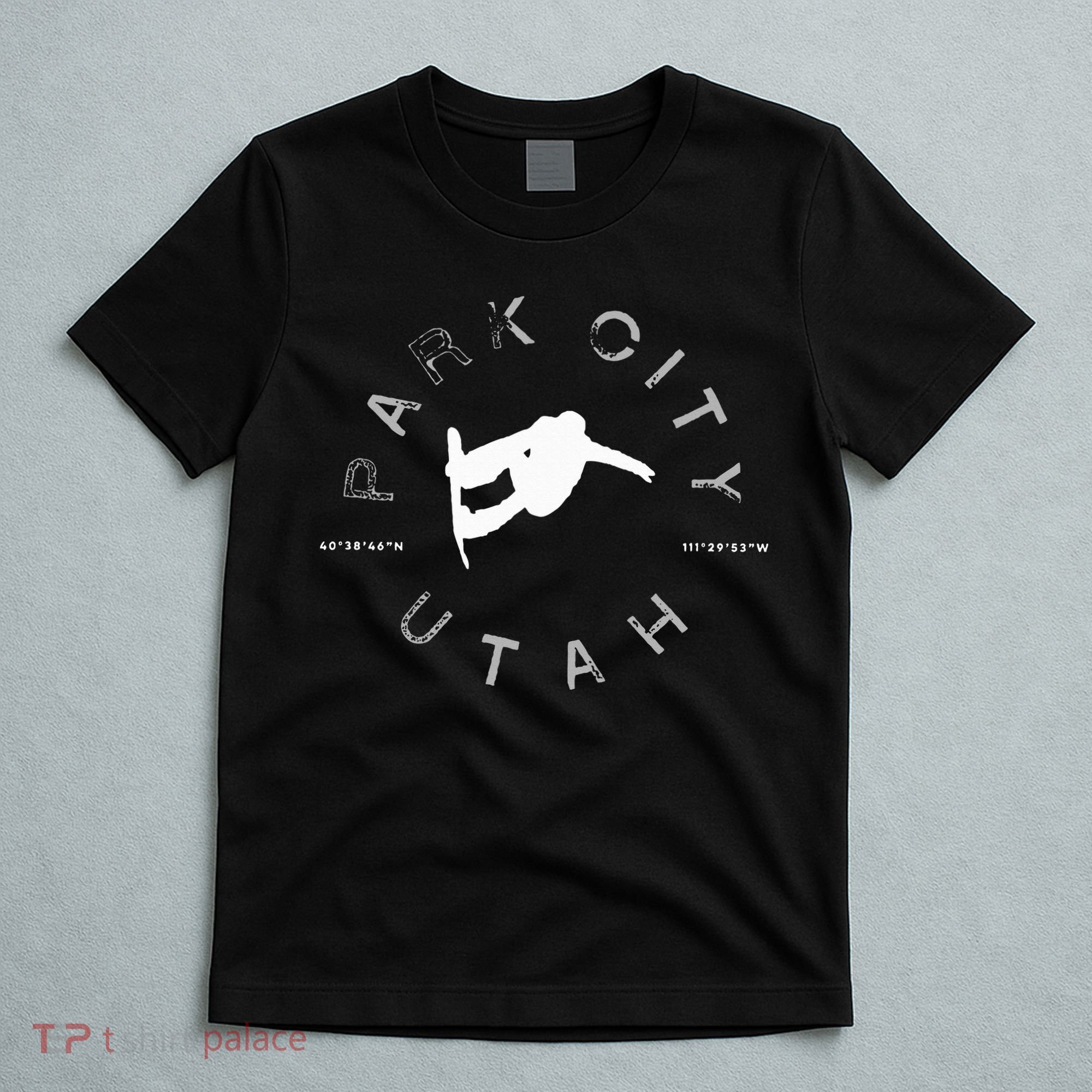 Park City Utah Graphic Vintage Retro Snowboarding T-Shirt