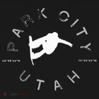 Park City Utah Graphic Vintage Retro Snowboarding T-Shirt thumb 7