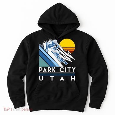 Park City Utah Retro Ski Hoodie