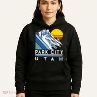 Park City Utah Retro Ski Hoodie thumb 5