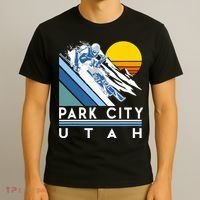 Park City Utah Retro Ski T-Shirt thumb 3