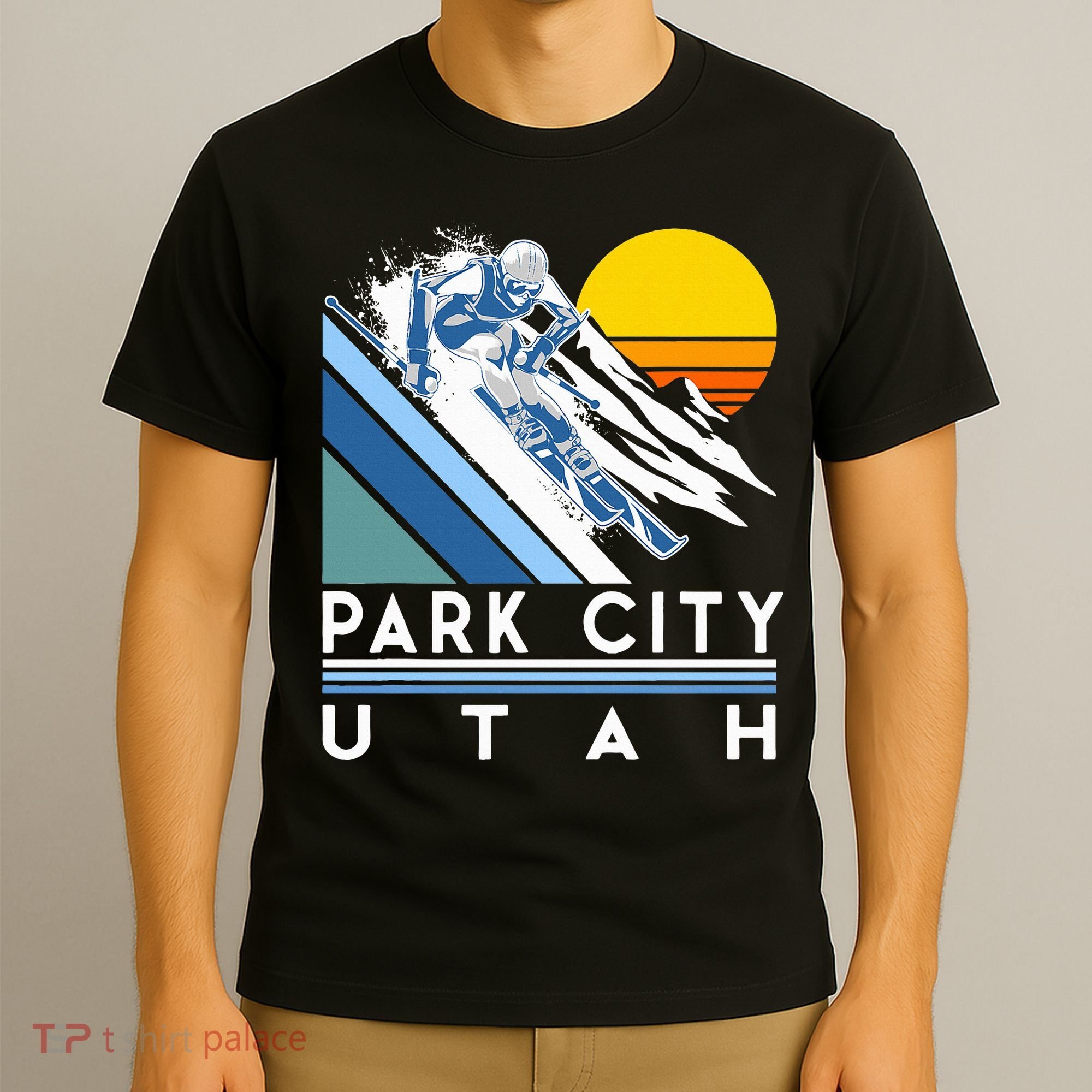 Park City Utah Retro Ski T-Shirt