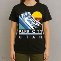 Park City Utah Retro Ski T-Shirt thumb 4