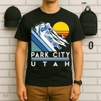 Park City Utah Retro Ski T-Shirt thumb 6