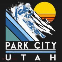 Park City Utah Retro Ski Polo thumb 3