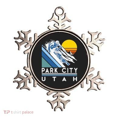 Park City Utah Retro Ski Ornament