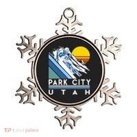 Park City Utah Retro Ski Ornament thumb 0