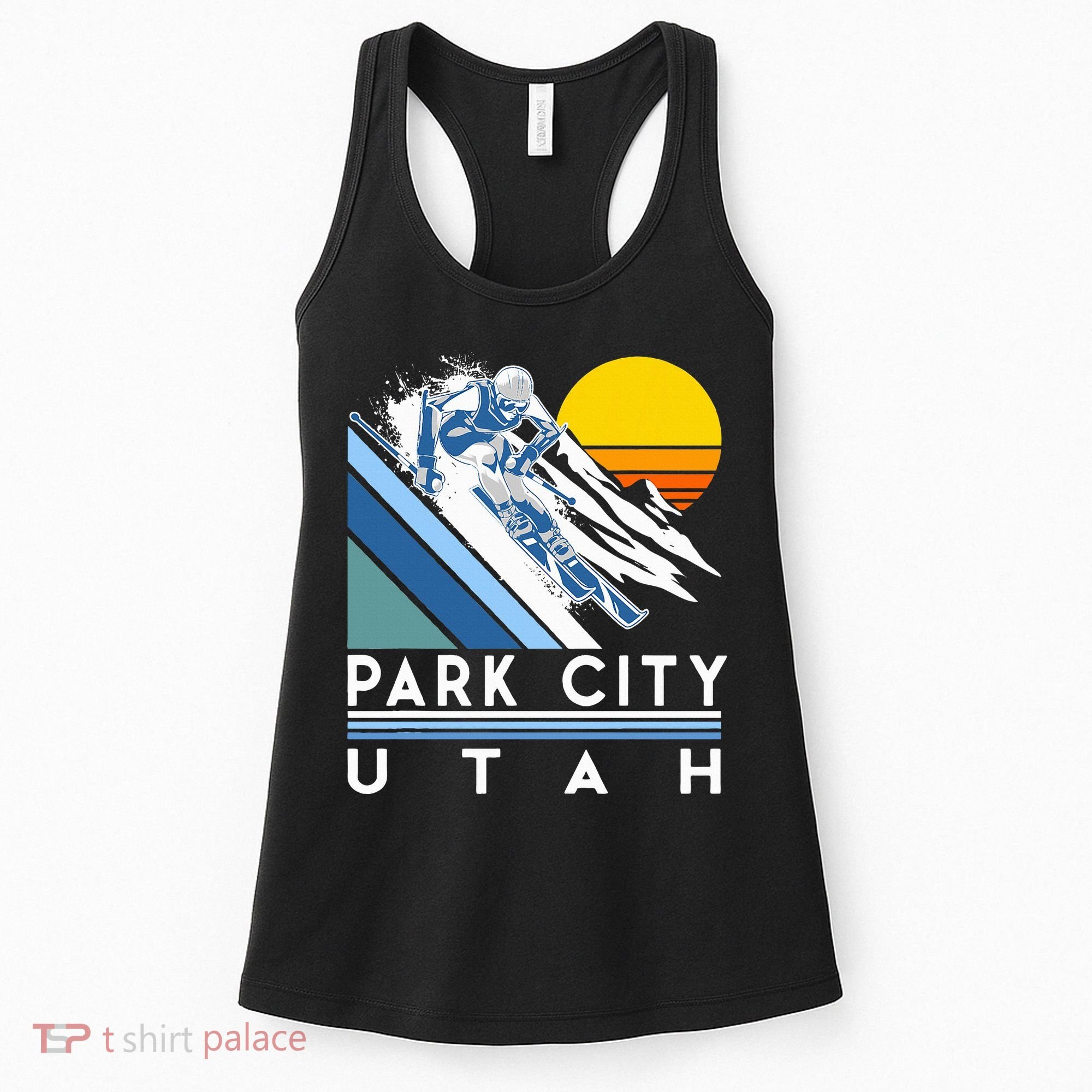 Park City Utah Retro Ski Women's Tank Top