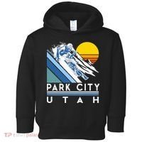 Park City Utah Retro Ski Toddler Hoodie thumb 0