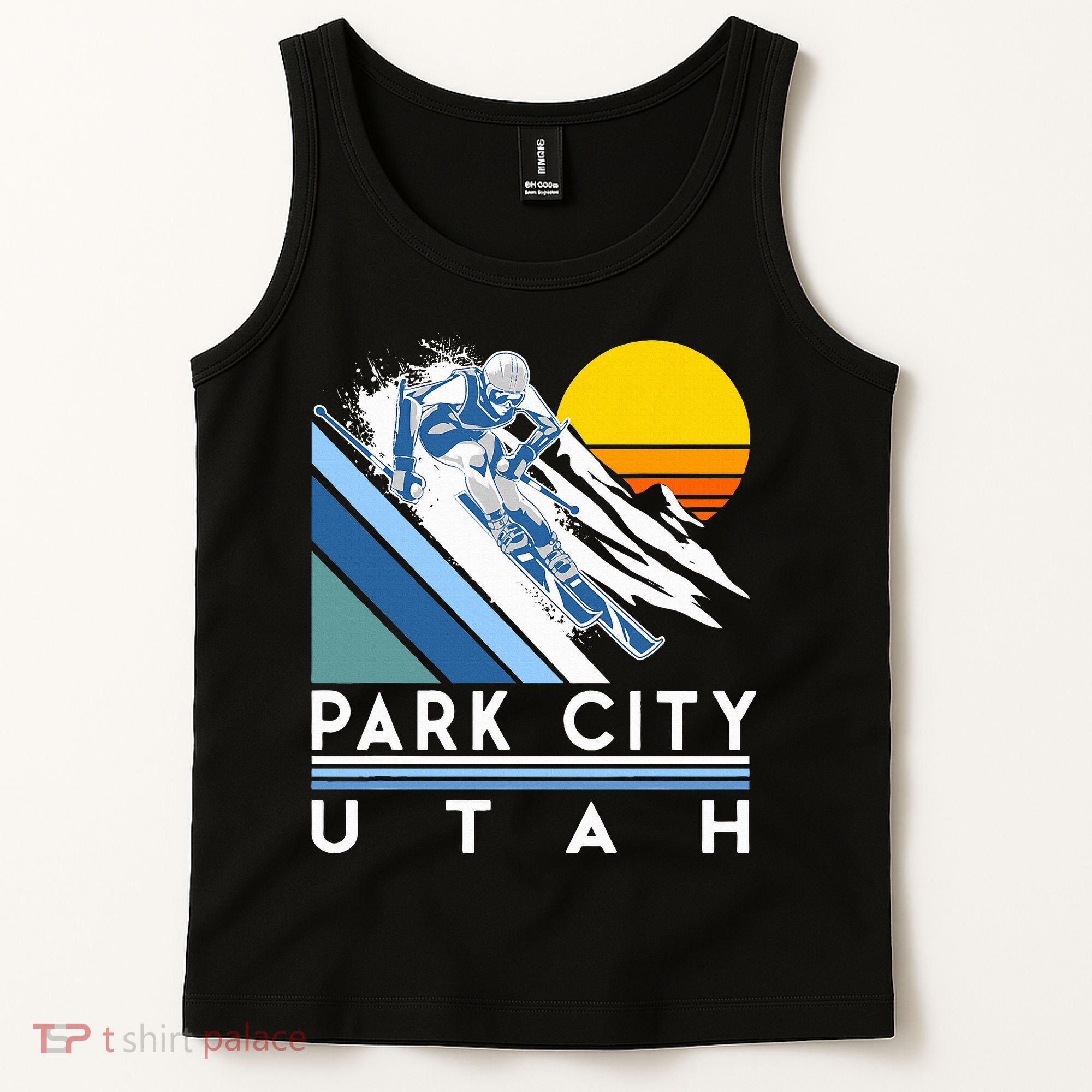 Park City Utah Retro Ski Tank Top