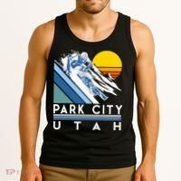 Park City Utah Retro Ski Tank Top thumb 3