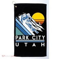 Park City Utah Retro Ski Golf Towel thumb 0