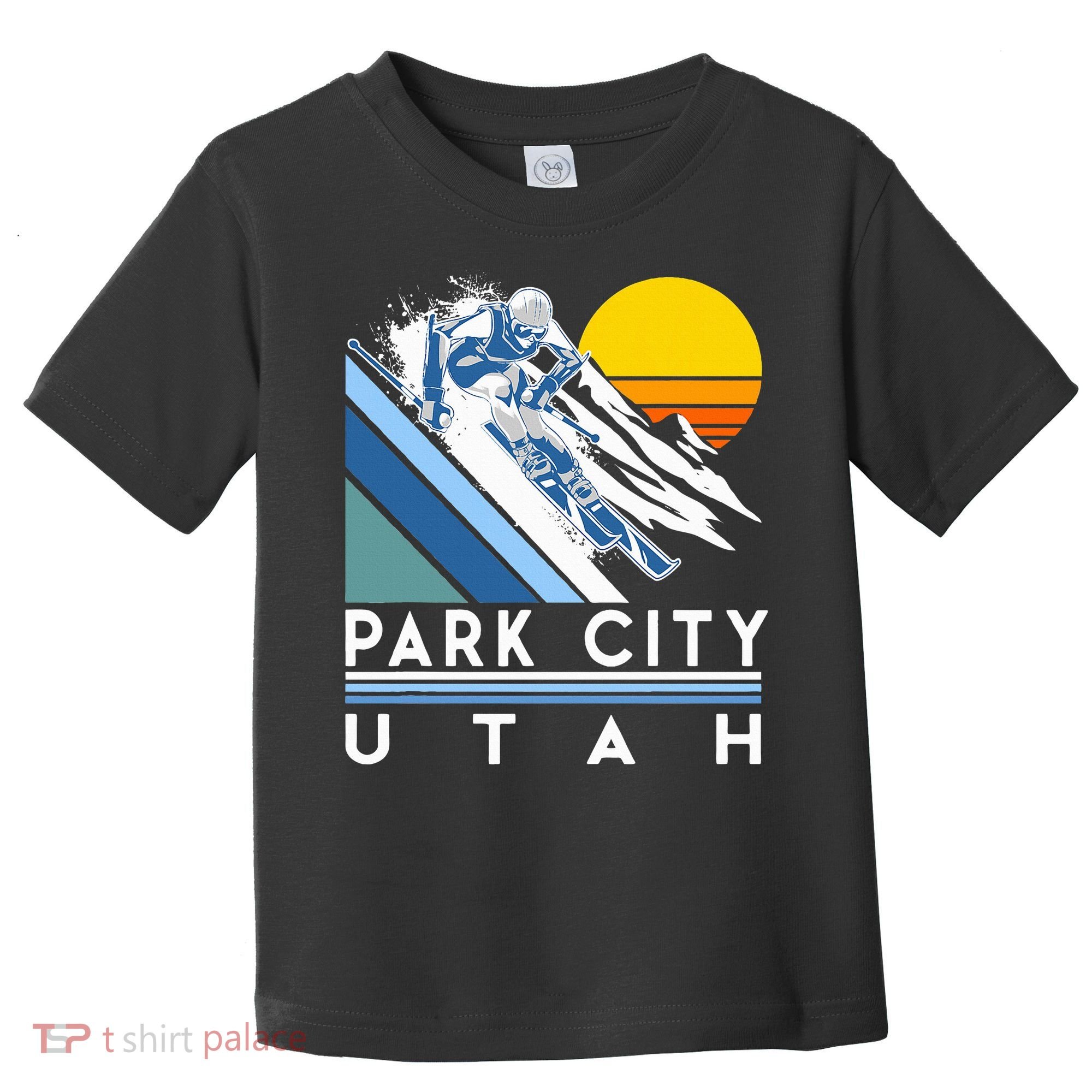 Park City Utah Retro Ski Toddler T-Shirt