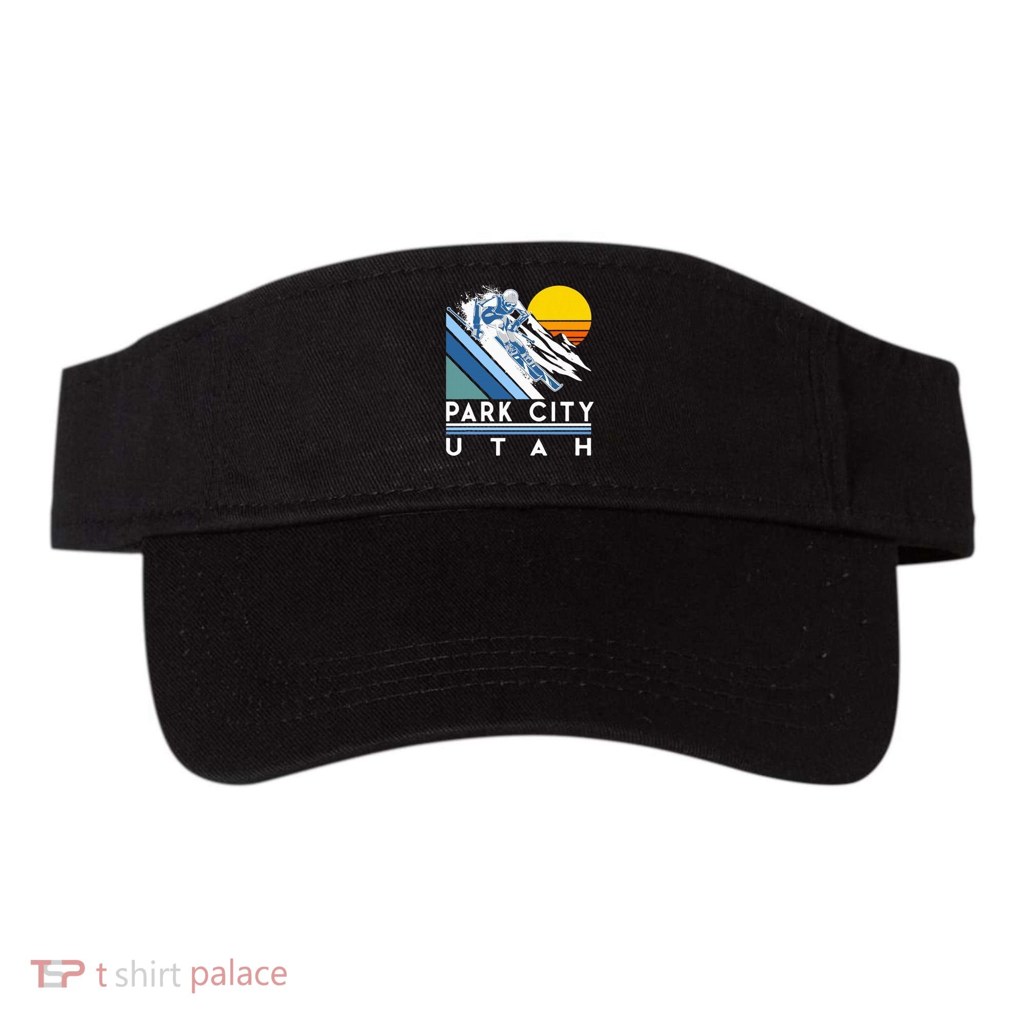 Park City Utah Retro Ski Visor