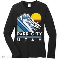 Park City Utah Retro Ski Women's Long Sleeve Shirt thumb 0