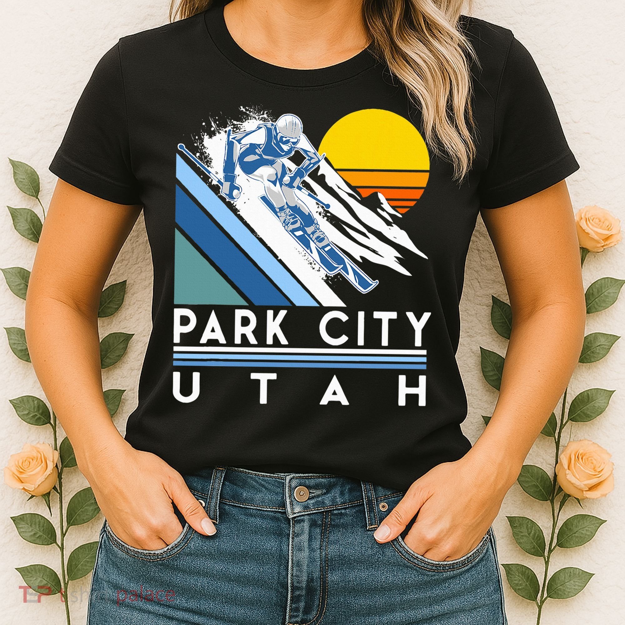 Park City Utah Retro Ski Women's T-Shirt