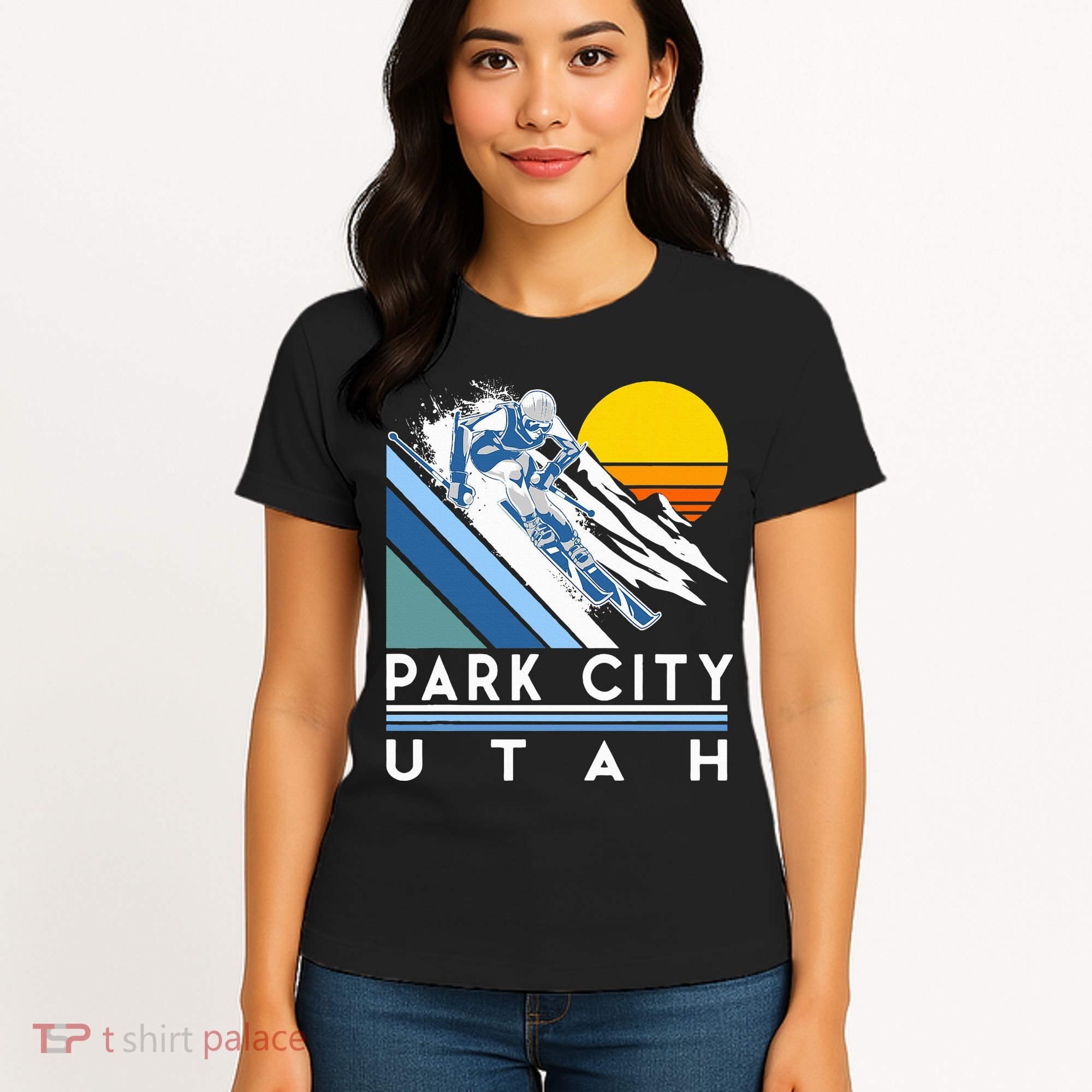 Park City Utah Retro Ski Women's T-Shirt