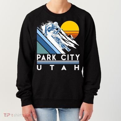 Park City Utah Retro Ski Cute Gift Women's Sweatshirt