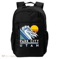 Park City Utah Retro Ski Cute Gift Backpack thumb 0